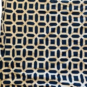 Pottery Barn Teens PBT Blue White Geometric Pattern Pillow Sham